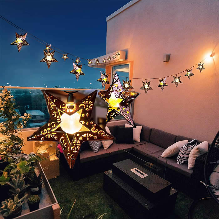 Beautiful Stars Solar Night Light Christmas Tree Decoration Lights Outdoor Party