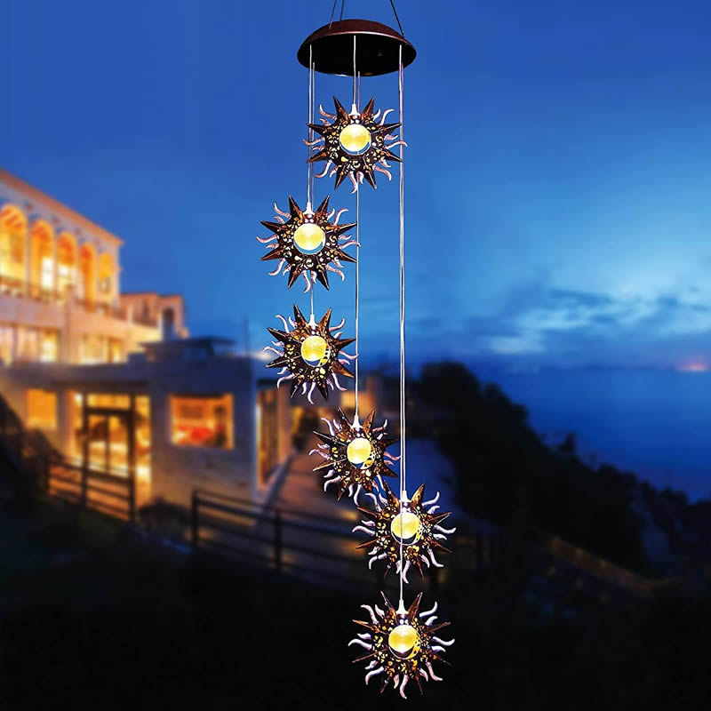 Courtyard Garden Decoration Hanging Sun Solar Light