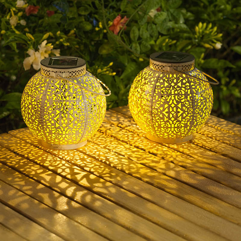 Hanging Lantern Solar Light Dreamy Lights At Night For Courtyard Patio