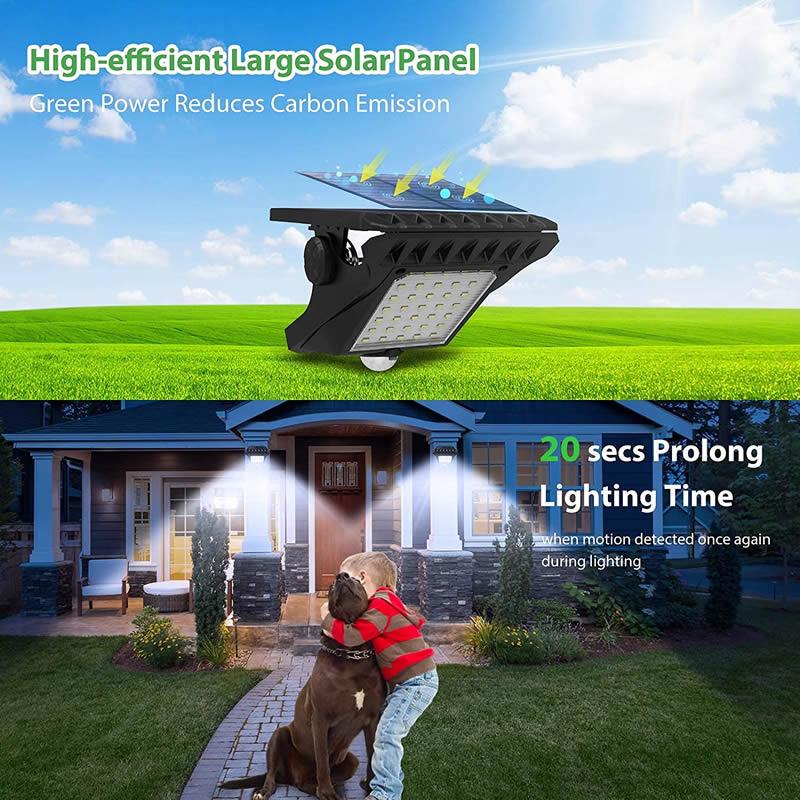 Outdoor Courtyard Waterproof Solar Sensor Wall Light
