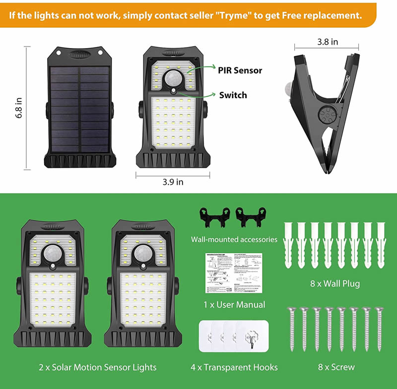 Outdoor Courtyard Waterproof Solar Sensor Wall Light