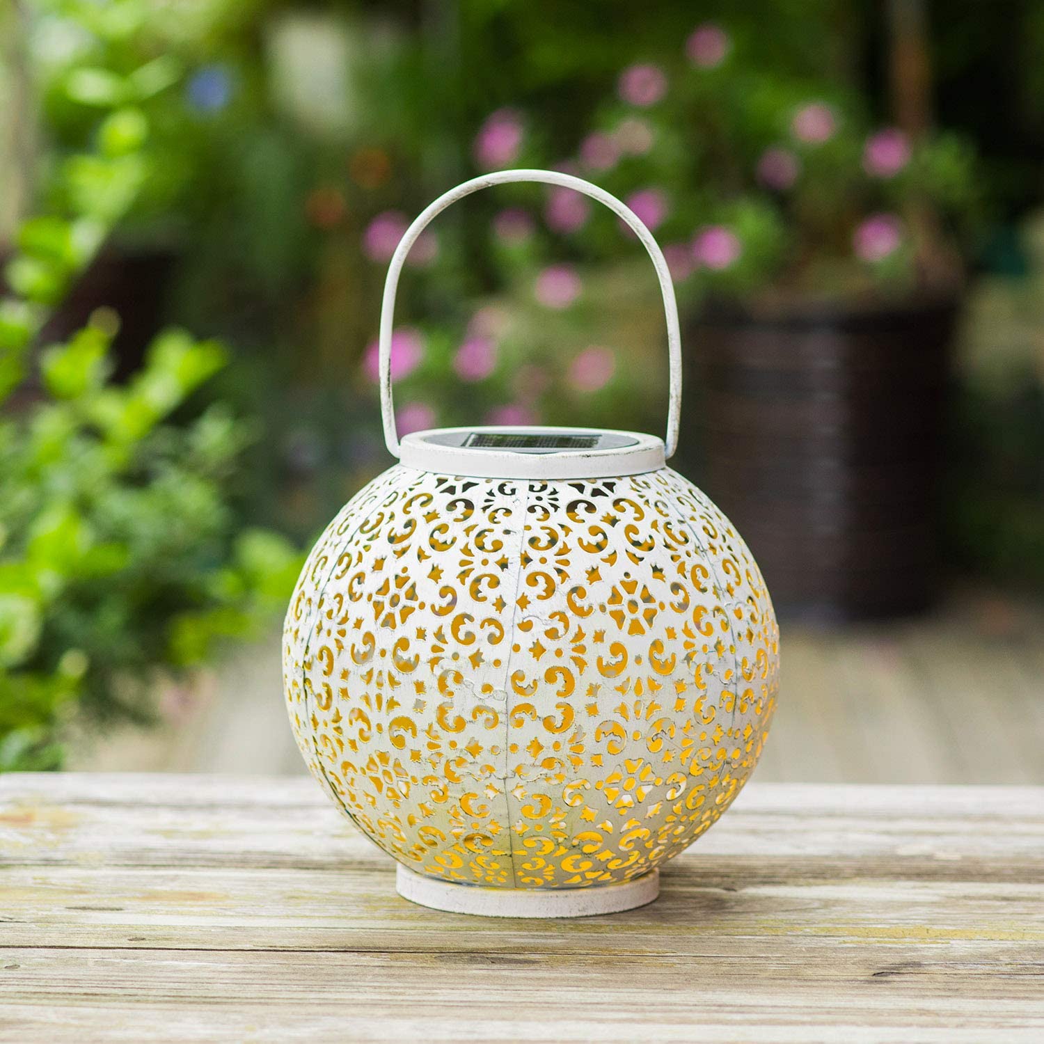 Outdoor House Patio Balcony Large White Lanterns Hanging Lights Christmas Party