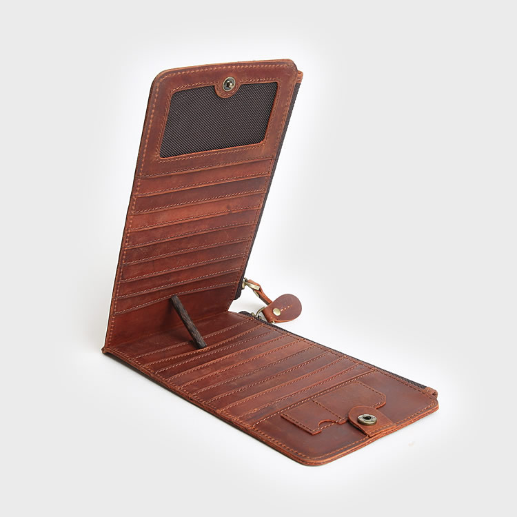 Classic Multi Card Slots Leather Wallet, Phone Case