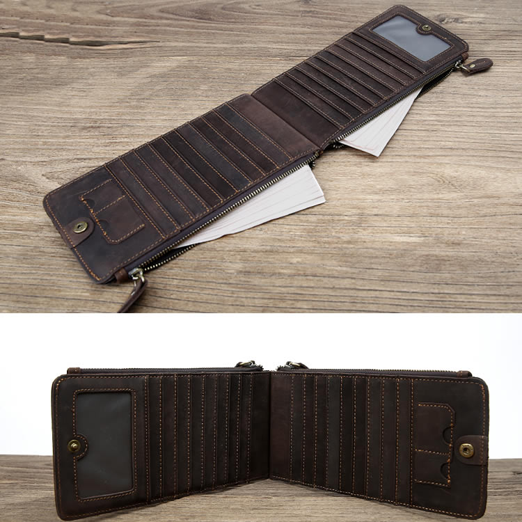 Classic Multi Card Slots Leather Wallet, Phone Case