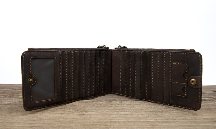 Classic Multi Card Slots Leather Wallet, Phone Case