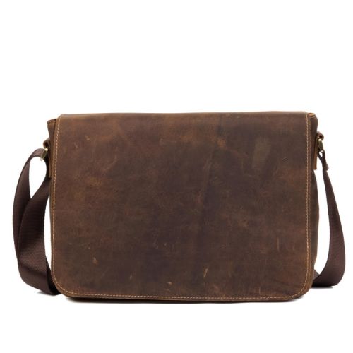 Retro Leather Document Bag Shoulder Bag