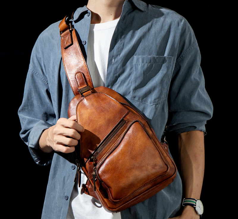 Fashion Handmade Cowhide Shoulder Bag