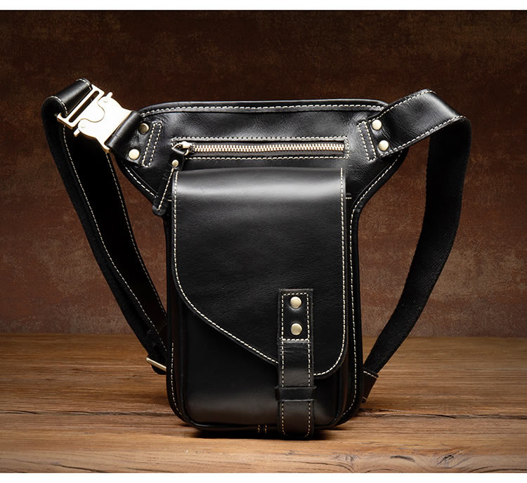 Genuine Leather Bull Head Shape Belt Bag