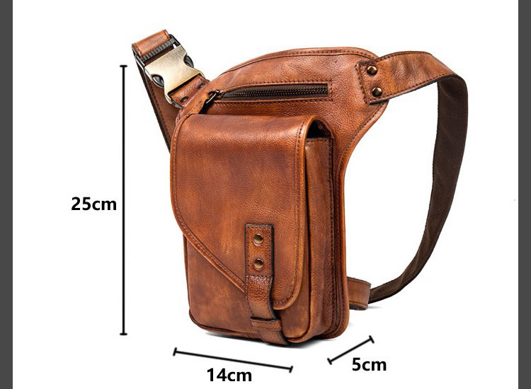 Genuine Leather Bull Head Shape Belt Bag