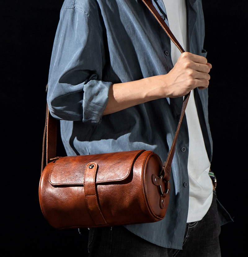 Handmade Cowhide Shoulder Bags,Travel Bag