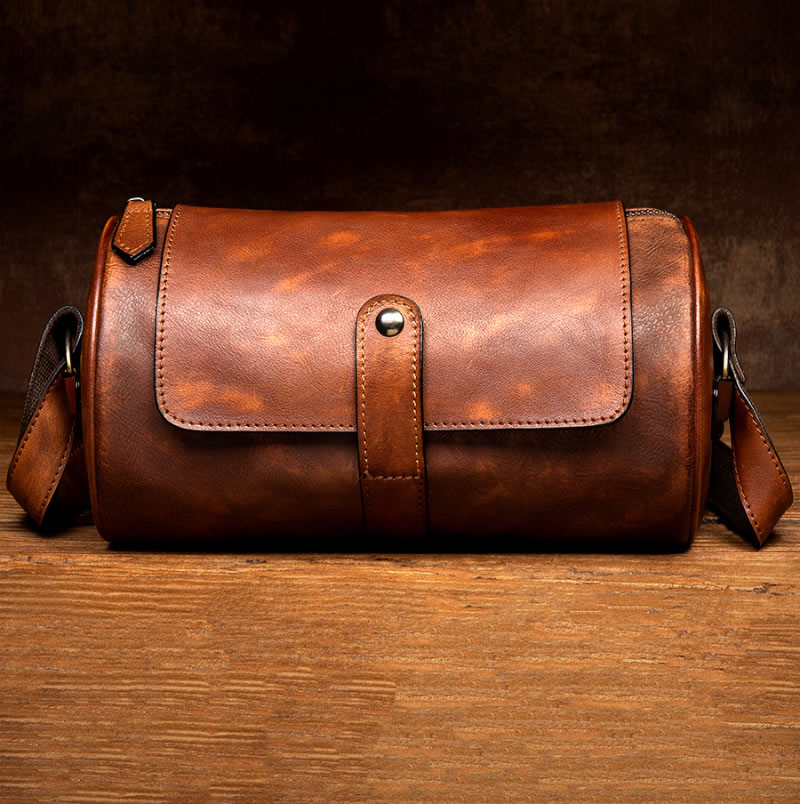 Handmade Cowhide Shoulder Bags,Travel Bag