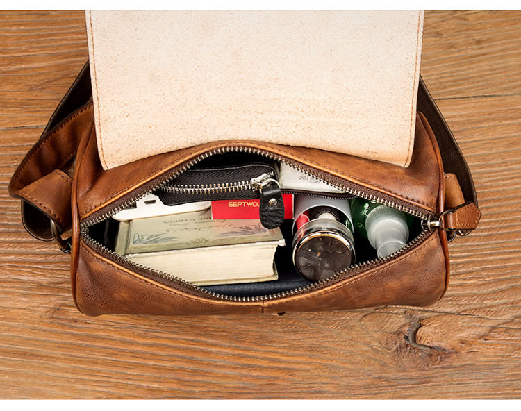 Handmade Cowhide Shoulder Bags,Travel Bag