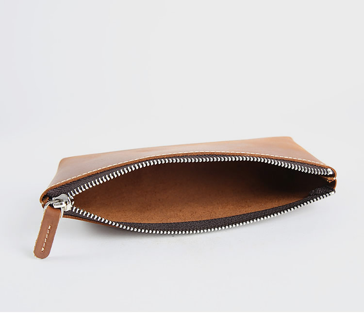 Handmade Crazy Horse Leather Pencil Case