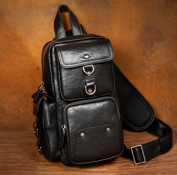 Handmade Retro Shoulder Bag For Men
