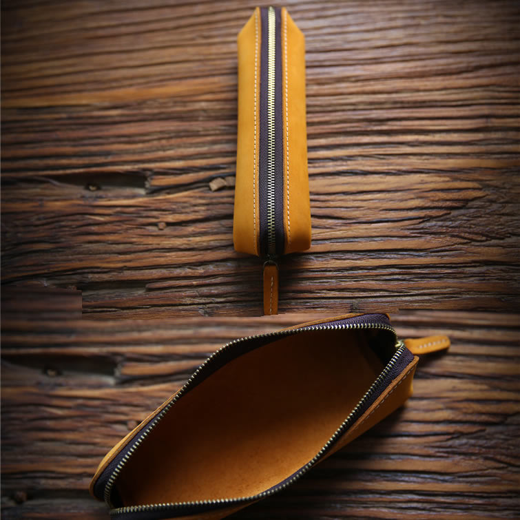 Handmade Vintage Leather Pen Case