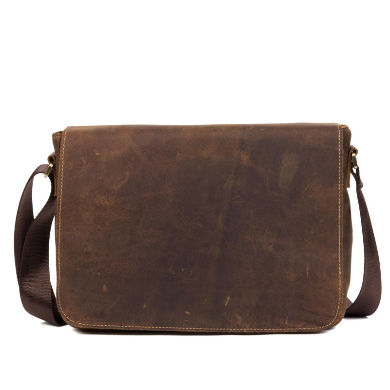 Retro Leather Document Bag Shoulder Bag