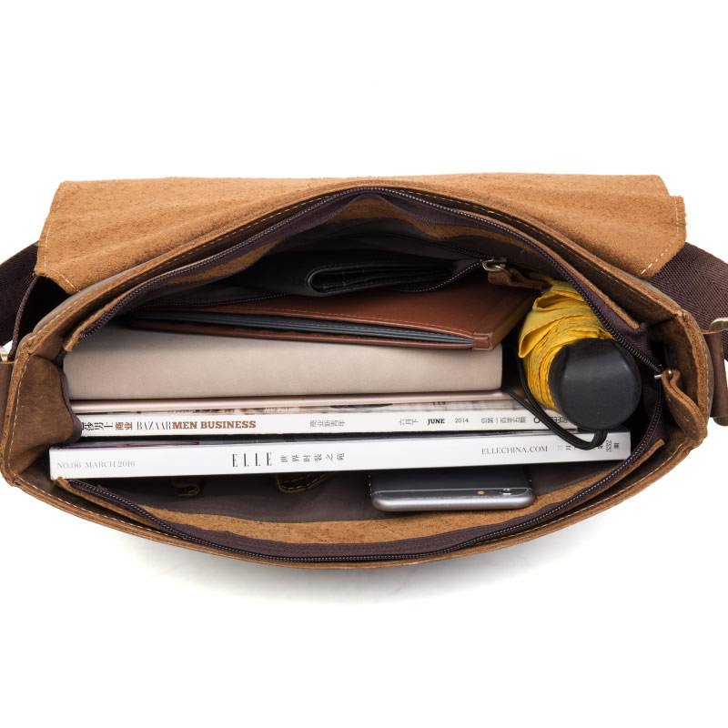 Retro Leather Document Bag Shoulder Bag