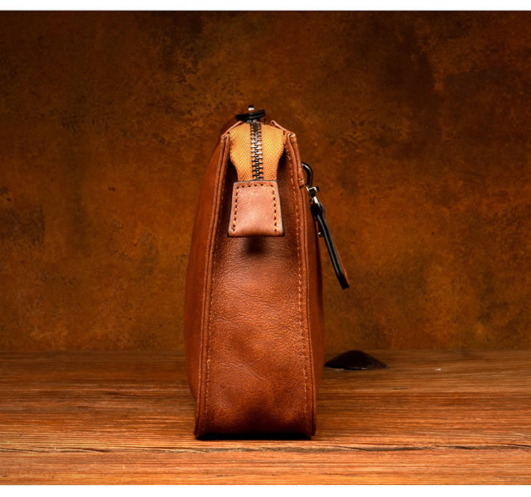 Vintage Cowhide Handheld Business Bag