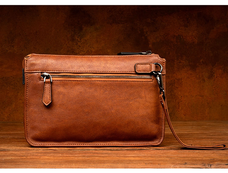 Vintage Cowhide Handheld Business Bag