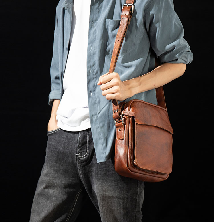 Pure leather shoulder bags sales