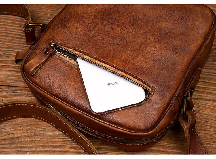 Vintage Manual Genuine Leather Shoulder Bags